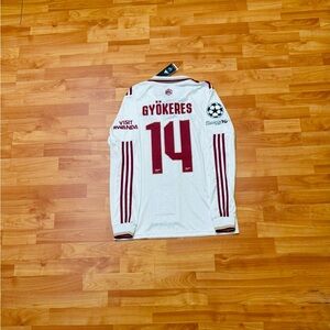 Gyökeres #14 Arsenal 25/26 Third Jersey Fan Version Long Sleeve Size M